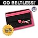 The RooSport Magnetic Running Pouch - Pocket to Hold Cell Phone, Wallet, Earphones - Securely Carry Essentials While Running - Magnetic Closure for Convenience - Pink, Small