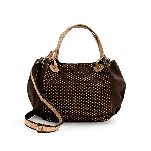 Artelusa Cork Handbags. Natural Cork Big Bow Shoulder Bag Made in Portugal.