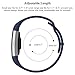 SWEES Silicone Sport Bands Compatible Fitbit Charge 2, Breathable Sport Replacement Bands with Air Holes Small & Large (5.7