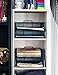 Stackable 2 Big Letter Tray + 2 Small Letter ~ 4 Piece Set ~ Office Desk Organizer, Black