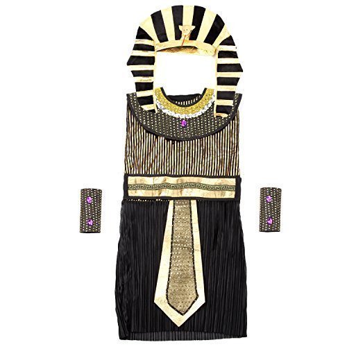 Pharaoh Costume,Acecharming Boy's Egyptian Role Play Costume(8-10 Years)