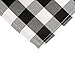 LTC LINENS 60 in. x 102 in. Black and White Checkered Rectangular Tablecloth-Black Gingham Table Cloth for 6 Feet Rectangle Table - Stain Resistant, Washable Fabric Plaid Table Cover for Picnic, Party
