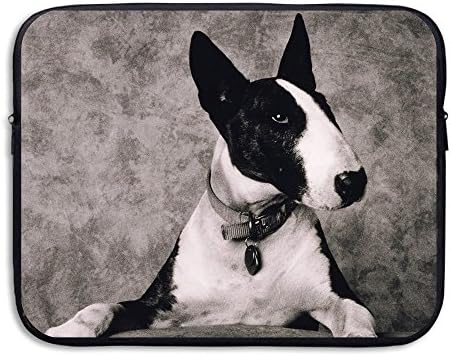 Business Briefcase Sleeve Black And White Bull Terrier Laptop Sleeve Case Cover Handbag For 13 Inch Macbook Pro/Macbook Air/Asus/Dell/Lenovo/Hp/Samsung/Sony/Women &amp; Men
