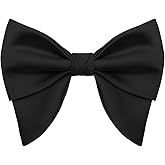 Gsyziux Oversized Bow Ties for Men, Satin Mens Bowtie Adjustable Pre-tied Bowties Men for Wedding Party Prom Banquet