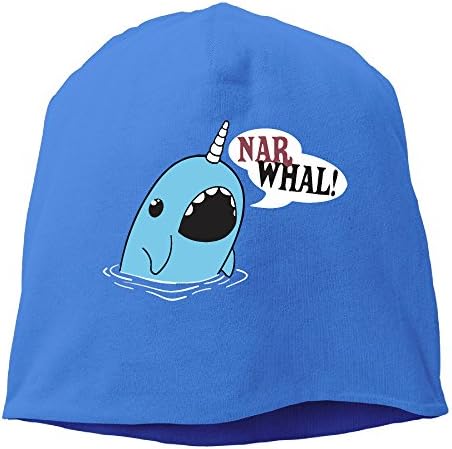 Runningway Unisex Narwhal Coolest Animal Outdoor Trendy Skull Cap Beanie Hat RoyalBlue