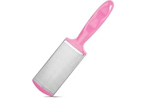 Stainless Steel Foot File & Callus Remover - Dual Wet/Dry Use for Hard Skin on Feet, Heels, Hands