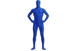 ATHX Men's and Women's Spandex Bodysuit Costume Stretchy Onesie Adult Halloween Cosplay Full Body Suit Zentai Suit Jumpsuit