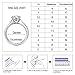 DIFINES Gold Plated Double 0.25ct CZ Tension-mount Adjustable Wedding Band Open Engagement Rings, Gift for Woman/Girl Love, Thanks, Christmas, New Year
