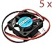DAOKI 5PCS 12V DC 30mm Cooling Fan for 3D Printer RAMPS Electronics/Extruder - RepRap Prusa