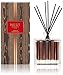 NEST New York Reed Diffuser, Hearth - 5.9 fl oz - Fragrance for Up to 90 Days - Reusable, Refillable Glass Holder - Includes 8 All-Natural Reed Sticks - Flame Free