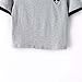 Women Hipster Harajuku Cute Stripe Short Sleeve Top Tee Alien Tshirt (M, Grey)