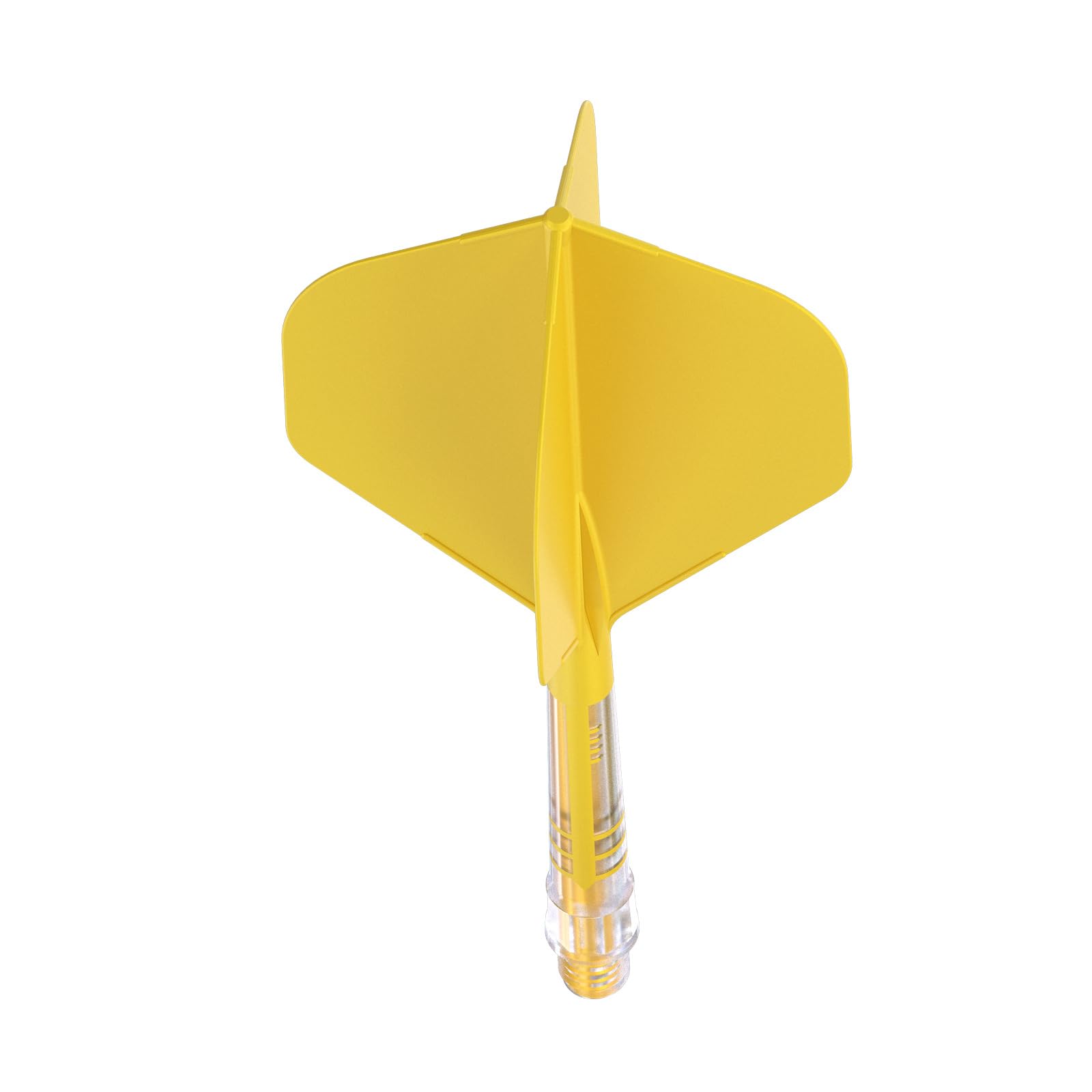 CUESOUL ROST T19 Carbon Integrated Dart Shaft and Flight,Big Standard Shape,Yellow flight and yellow shaft,Set of 3(CS-AK57DB7-4)