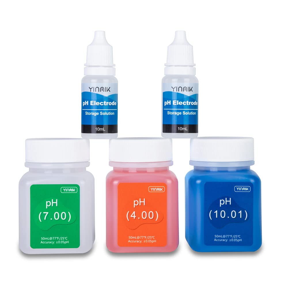 Photo 1 of ***Partial set****
YINMIK pH Meter Calibration Solution Kit(4.00,7.00&10.01) with pH Electrode Storage Solution Kit,3 Bottles pH Calibration Buffer Solution and  KCL pH Probe Solution for pH Meters
