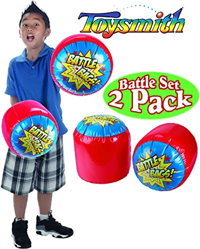 Toysmith inflatable bop em, sock em battle bags battle set bundle…