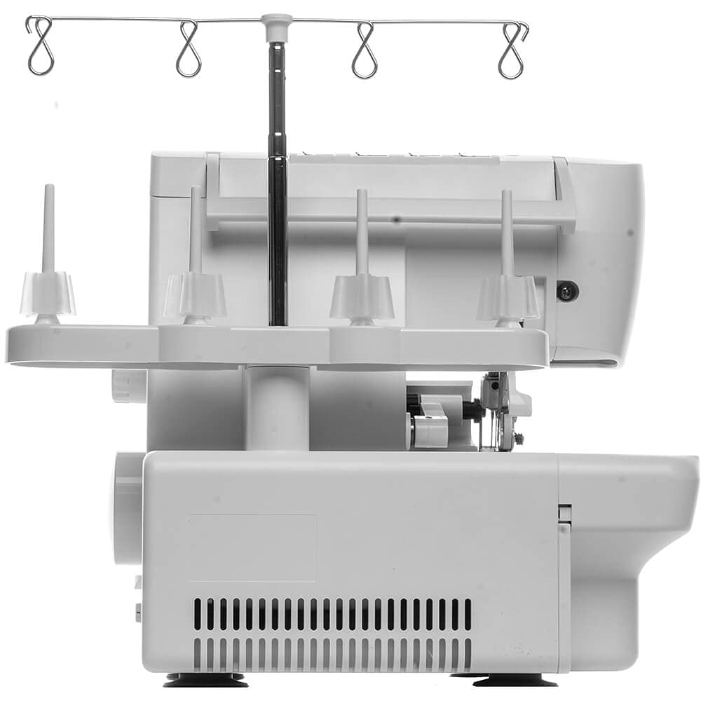 SINGER S0100 Metal Frame Serger with Accessory Kit | Overlock Machine with 6 Built-in Stitches, 2-3-4 Thread Capability, Adjustable Tension & Stitch Length, 1300 Stiches per Minute & Differential Feed