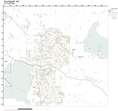 scottsbluff ne zip code map Amazon Com Zip Code Wall Map Of Scottsbluff Ne Zip Code Map scottsbluff ne zip code map