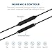 Bluetooth Headphones, Bluenin 817 Wireless In Ear Earbuds Magnetic Stereo Earphones with Built-in Mic (8-Hour Playtime and CVC 6.0 Noise Cancellation, IPX4 Sweatproof for Running, Workout, Gym)(Black)