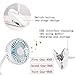 TianNorth Clip Fan Rechargeable Battery Operated Clip on Mini Desk Fan For Baby Strollers,Home, Office, Dorm, outdoor (White)