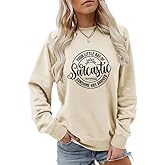 PIYEWO Your Little Ray of Sarcastic Sunshine Has Arrived Sweatshirts for Women Funny Humor Long Sleeve Tops Graphic Pullover