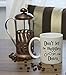 Don't Let The Muggles Get You Down - 11 Oz White Ceramic Glossy Mug With Large C-handle (Microwave and Dishwasher Safe)