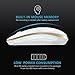 2.4GHz Wireless Bluetooth Mouse, Jelly Comb Dual Mode Slim Wireless Mouse with 2400 DPI Compatible for PC, Laptop, Mac, Android, Windows (White and Gold)