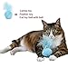 Interactive Catnip Cat Toys Ball Plush Cat Toy with Feathers and Bell Inside for Kitten in Gift Box by PetJollies (Pack of 3 )