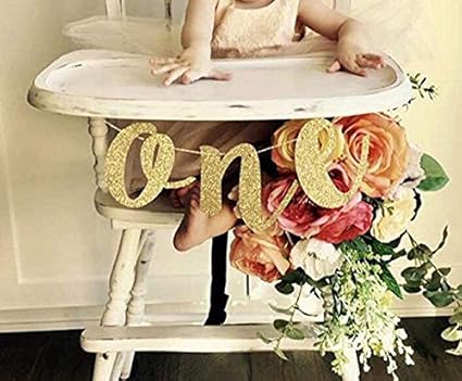 Amazon Com Qsmy 1st First Birthday Baby Party Decoration High
