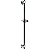 HammerHead Showers® Solid Metal 27.5 Inch Shower Slide Bar for Hand Held Shower Heads, Chrome | Adjustable Height Showerhead 