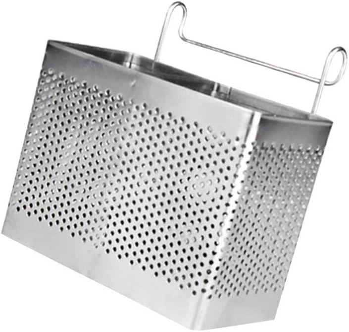 BESTONZON Stainless Steel Hanging 2 Compartments Mesh Utensil Drying Rack, Holder Utensil Drying Rack Basket Holder - Image 4