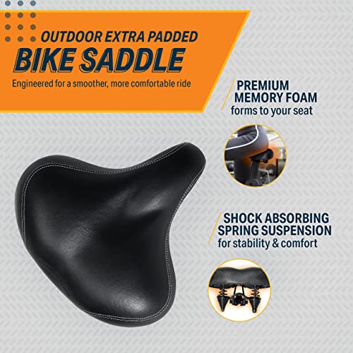 Bikeroo Extra Padded Bike Seat Comfortable Bike Seats for Men & Women