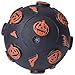 EXPAWLORER Halloween Squeaky Dog Balls Toys- 2 Pack Interaction Dog Toy Set with Pumpkin and Bat Bumps for Boredom, 3-Inch