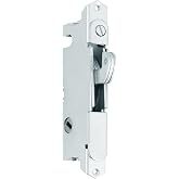 House Guard Sliding Patio Door Mortise Lock, 45&deg; Keyway, 3-11/16 in | Round face lock body only; adjustable hook latch; 1/2 in body width; 1-1/8 in depth