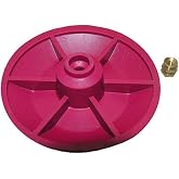 LASCO 04-1607 Red Chemical Resistant Combo Seat/Disc Fits Both Snap and Screw On Toilet Flapper for American Standard Actuators
