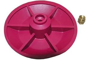 LASCO 04-1607 Red Chemical Resistant Combo Seat/Disc Fits Both Snap and Screw On Toilet Flapper for American Standard Actuators