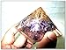 Jet Amethyst Orgone Pyramid Positive Energy Spiritual Reiki Healing Chakra Balancing Approx Size 2.5 Inch