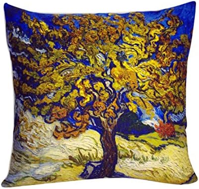 Vincent Van Gogh Impressionist Art Decorative Throw Pillow Covers By DECOPOW (Mulberry_Tree)