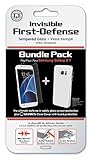 Samsung Galaxy S7 Case and Screen Protector Combo Kit - Qmadix C Series (Clear) and Invisible First-Defense Bundle ( 2 items ) - Galaxy S7 Protection Kit - Retail Packaging