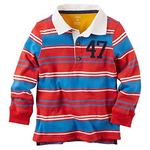 Carter's Baby Boys' Striped Jersey Rugby Polo - 9 Months
