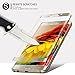 G-WACK Curved Full Coverage Tempered Glass Screen Protector for Samsung Galaxy S6edge (Gold)