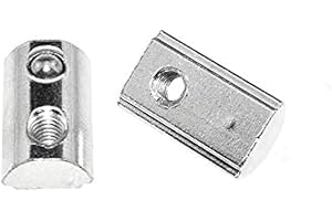 Odinest 2020 Series M3 T Slot Nuts Roll-in Spring Ball Loaded Elastic Nuts 15 Pack Carbon Steel for 2020 Series Aluminum Extrusion Profile Rail with 6mm Slot for 3D Printer