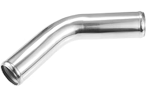 ACROPIX 45mm 1.75" OD 4" 100mm Leg Length Universal Car Aluminum Alloy Tube Intercooler Pipe 45 Degree Bend Elbow Air Intake 