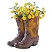 Accent Plus Gifts & Decor Western Theme Garden Decor Cowboy Boot Planter Outdoor