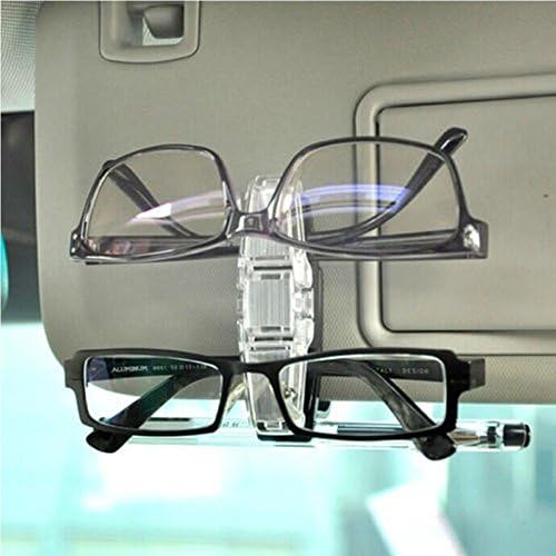 Boutiages Durable Car Accessory Holder Clips 180¡ã Rotate Dual Clip Card Pen Vehicle Sunglasses Eye Reading Glasses Sun Visor