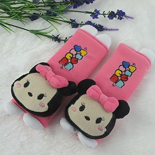 CJB Minnie Mouse Tsume Tsum Plush Seat Belt Cover Shoulder Pad Cushion Pink (US Seller) by CJB Minnie