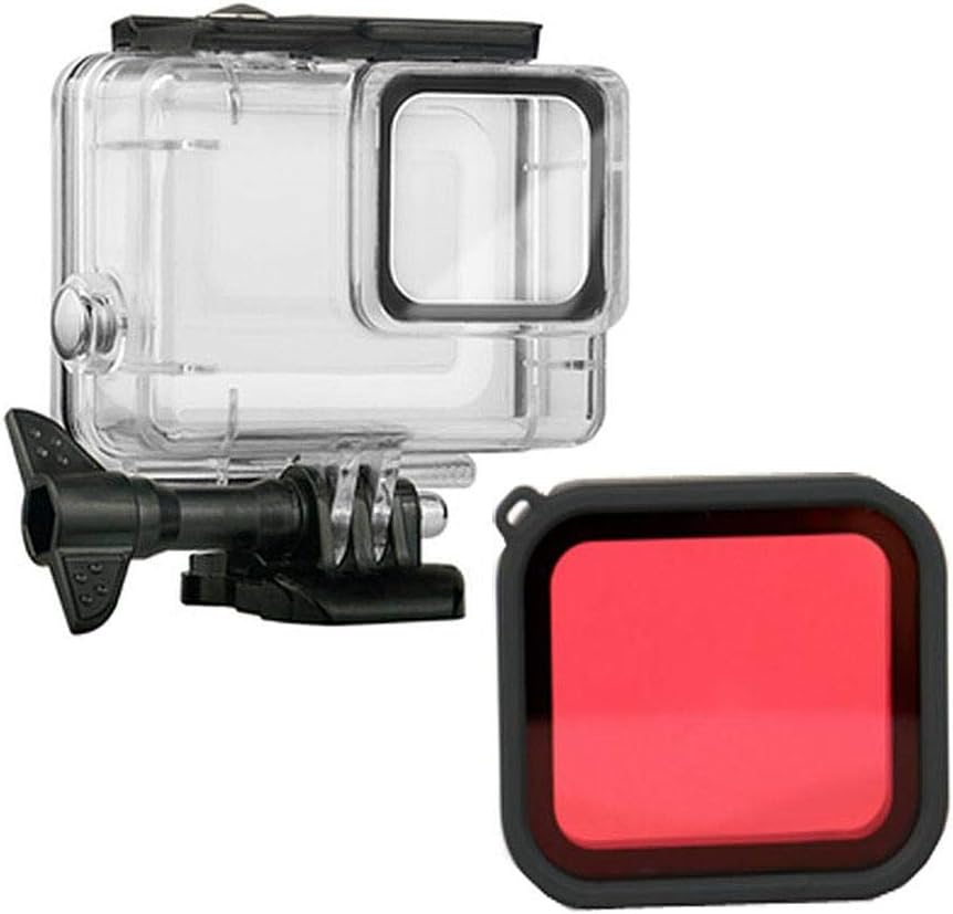 Vivicute Waterproof Case Filter Set for Gopro Hero7 Silver White High Light Transparent Lens