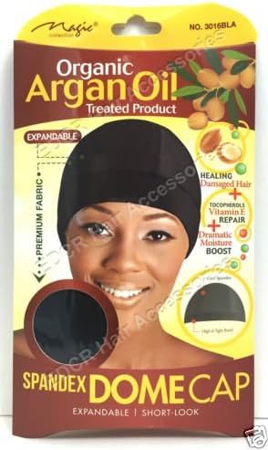 Magic Collection Argan Oil Spandex Dome Cap Wide Elastic Hair Net #3016B