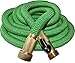 2017 Improved Design, Strongest Expandable Garden Hose with Triple Layer Latex Core, 48 Ply Extra Strength Cover and Brass Connectors, by Golden Spearhead, 100-Feet, Light Green