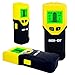 INCH vs CM Stud Finder Wall Scanner - 3 in 1 Multi function Electronic Stud Sensor w Large Digital LCD Display & Warning Sound; Stud Center Finder Detects Metal Wood Joist or Beam & Live AC Wires