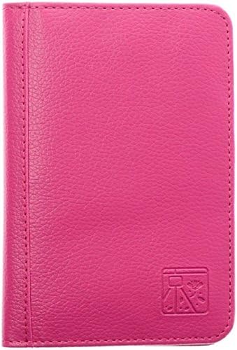 【Shikyou】 RFID Blocking Synthetic Leather Passport Holder Wallet Cover Case (Purple-red)