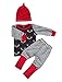 3pcs Set Newborn Baby Boys Girls Striped Deer Tops Pants Hats Outfits